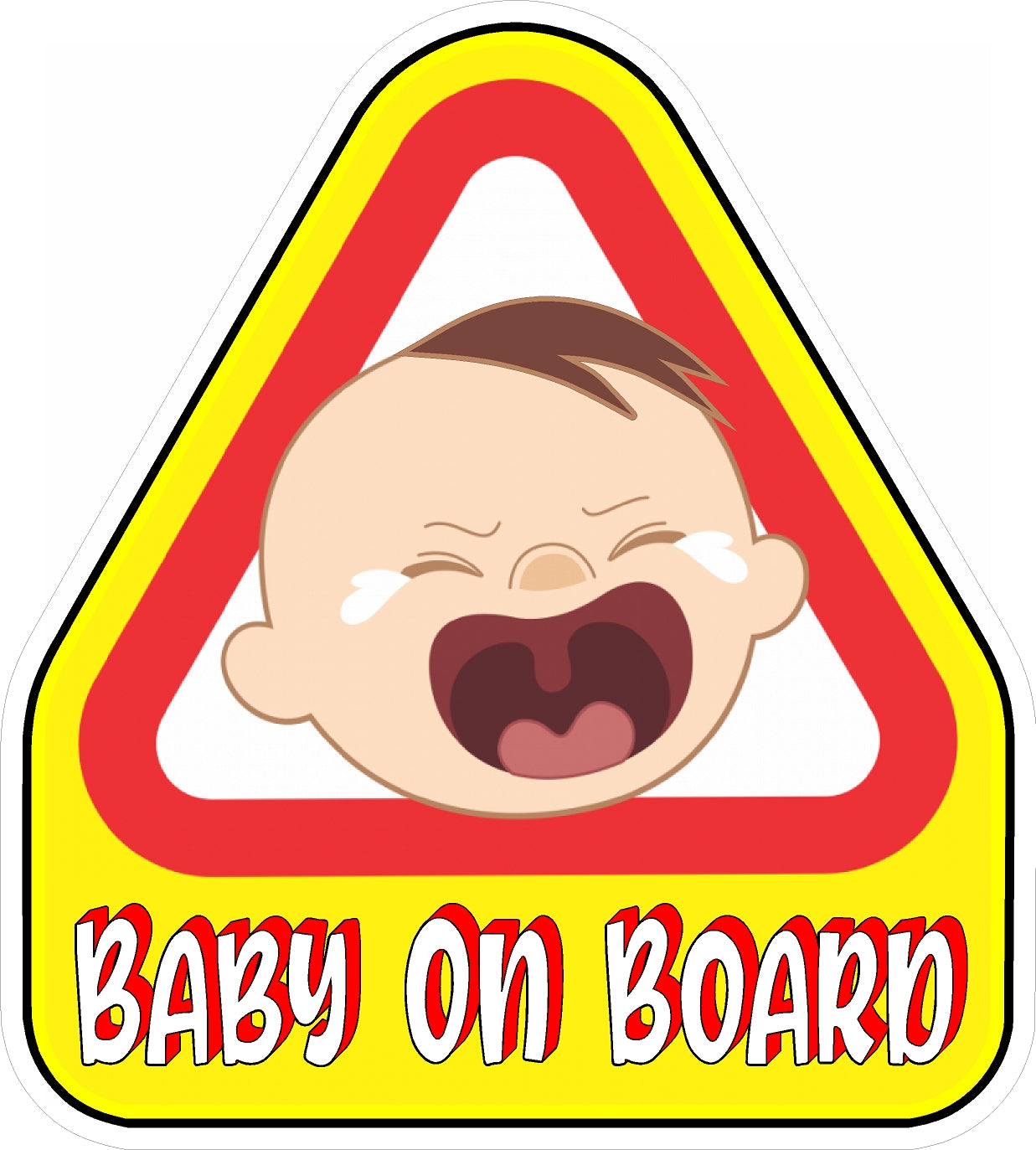 (2) Baby on Board High Gloss & Laminated Bumper Stickers 4.12" x 4.58"
