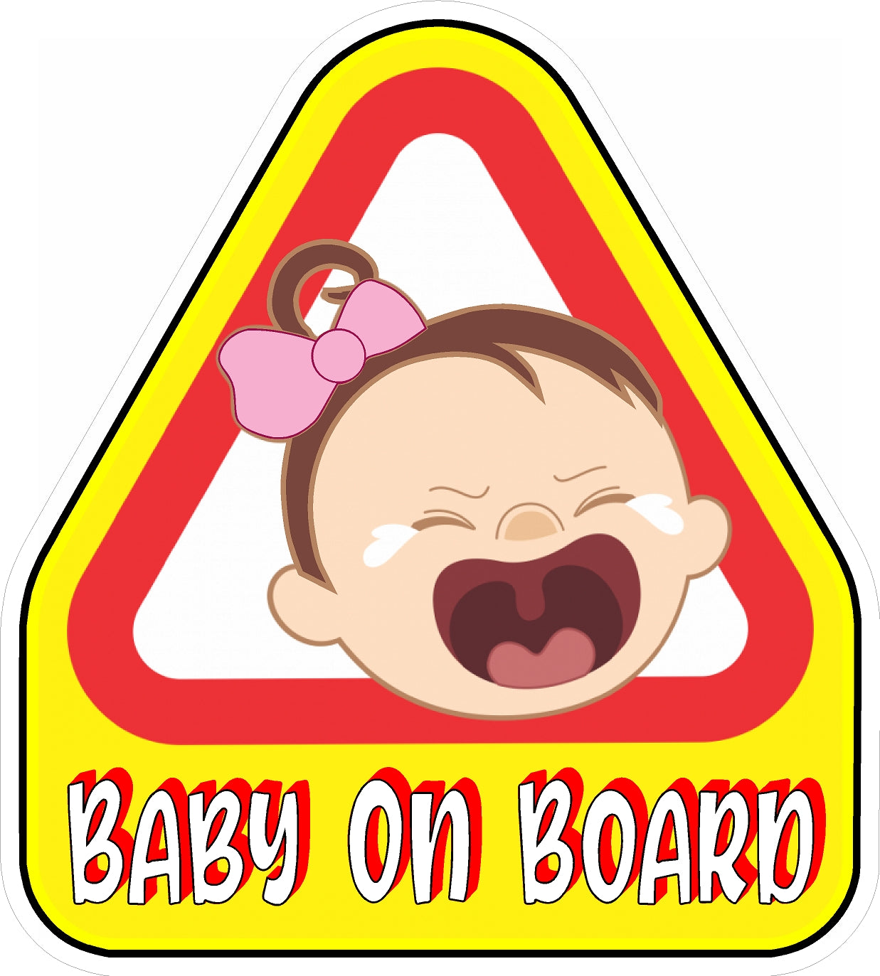 (2) Baby on Board High Gloss & Laminated Bumper Stickers 4.12" x 4.58"