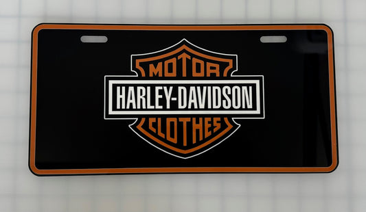 Harley Davidson Sublimation License Plate .045" (1.12mm) Aluminum