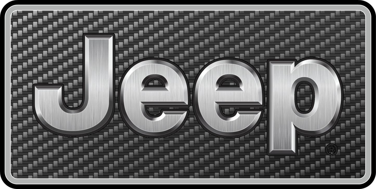 Jeep Sublimation License Plate .045mm Aluminum