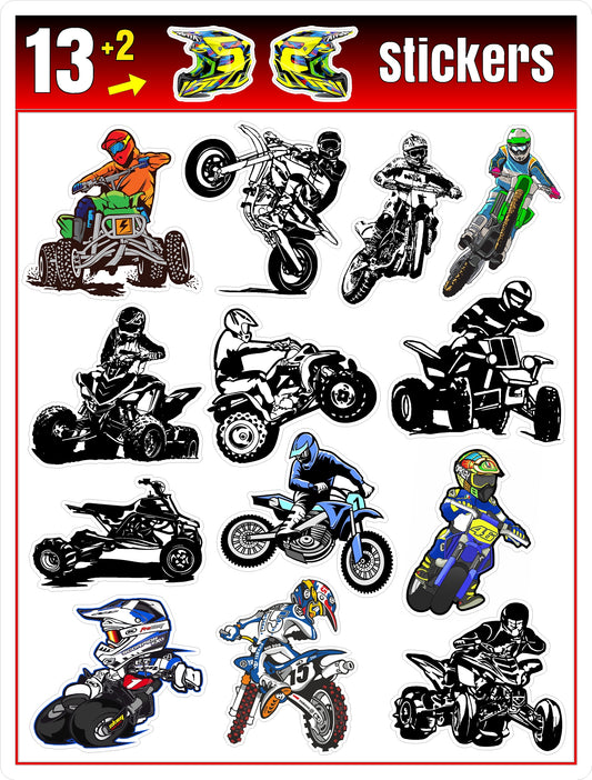 Motorcycle Four-Wheeler Sticker Pack