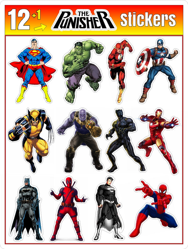 Superheroes Sticker Pack